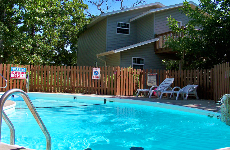 Outdoor pool at Tribesman Resort.