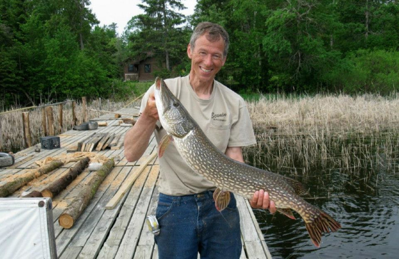 Fishing at Angle Inn Lodge.