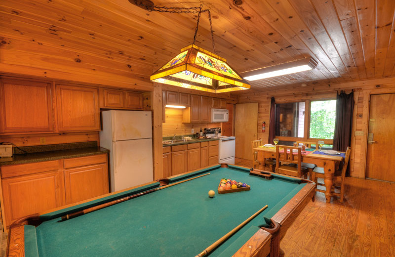 Cabin kitchen at Nantahala Village.