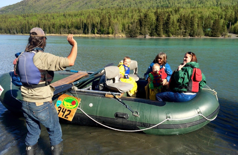 Rafting at Kenai River Drifter's Lodge.