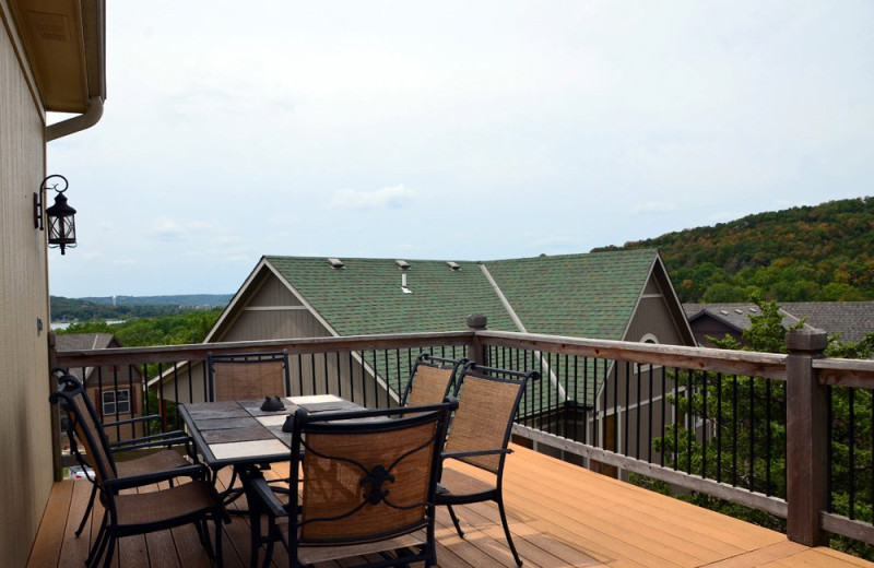 Rental deck at Vacation Home in Branson.