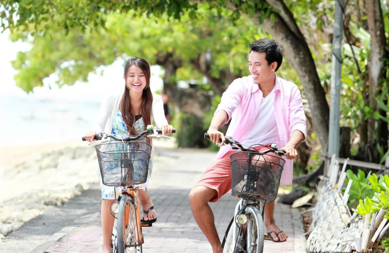 Biking at Newagen Seaside Inn.
