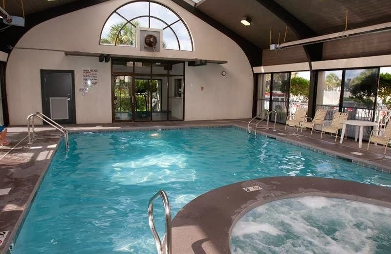 Indoor pool at Gulf Beach Rentals.