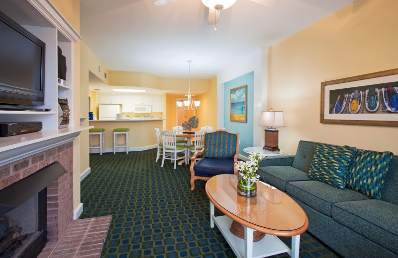 Guest living room at Holiday Inn Club Vacations South Beach Resort.