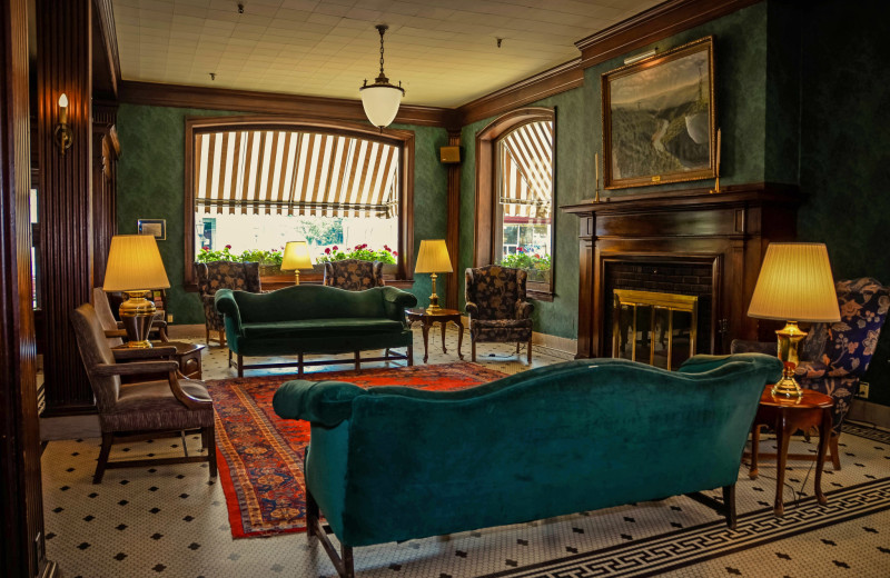 Lobby at Penn Wells Hotel & Lodge.