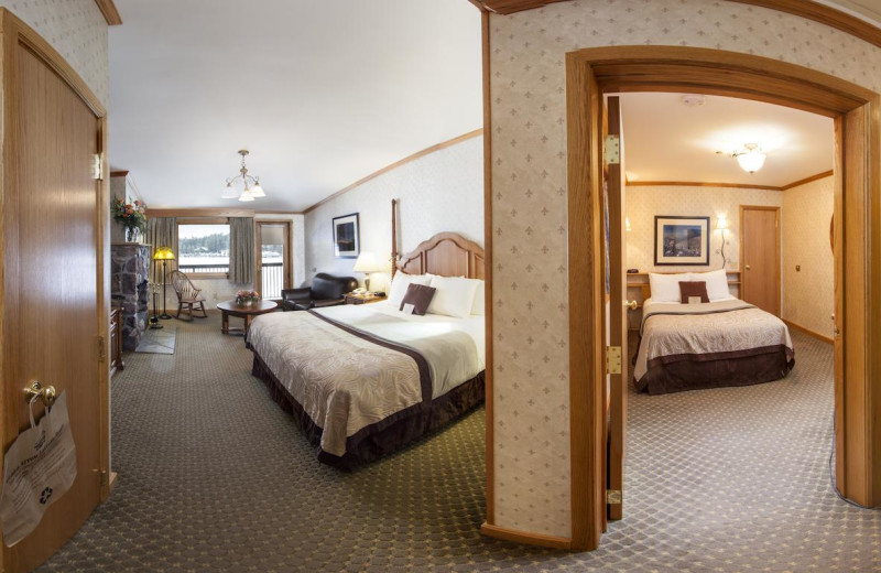 Guest room at Golden Arrow Lakeside Resort.