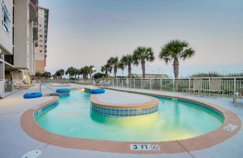 Rental lazy river at North Beach Vacation Rentals.