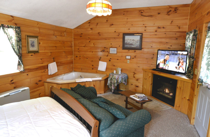 Cabin interior at The New England Inn & Lodge.