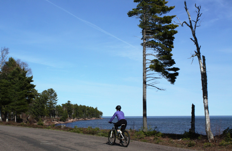 Biking at Inn on Lac Labelle.
