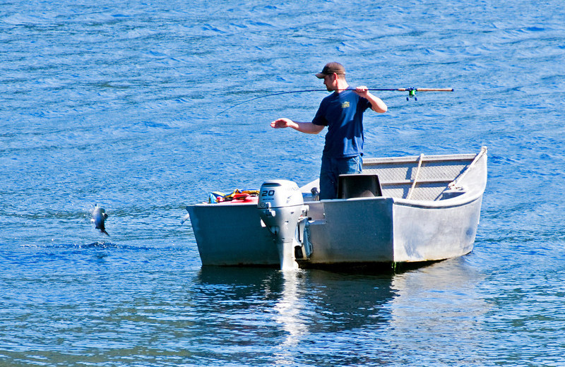 Fishing at Yes Bay Lodge.