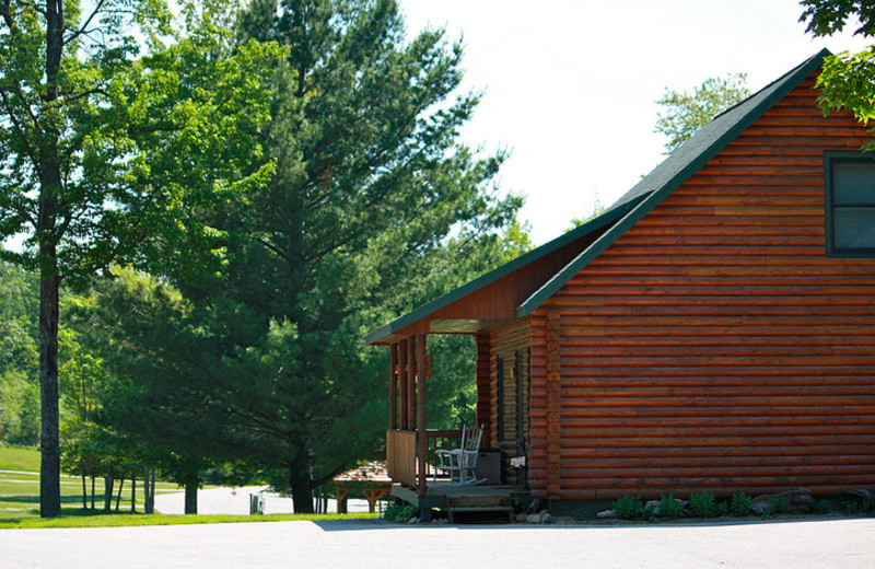 Cabin Exterior at Benjamin's Beaver Creek Resort 