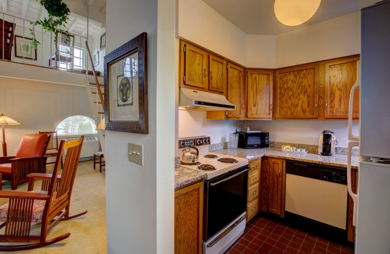 Guest kitchen at Geneva On The Lake.