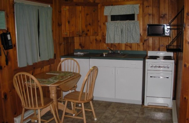 Cottage interior at Diamond Cove Cottages.