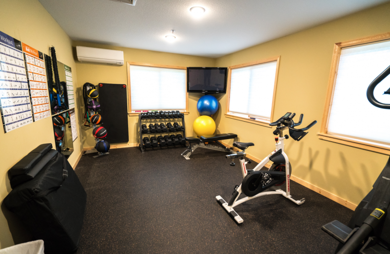 Fitness room at Pehrson Lodge Resort.