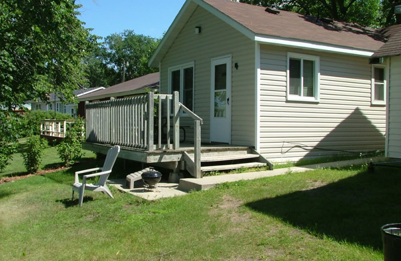 Cabin exterior at Fisherman Village Resort.