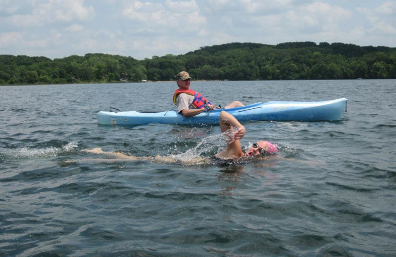 Lake activities at Mallard Bay Resort.