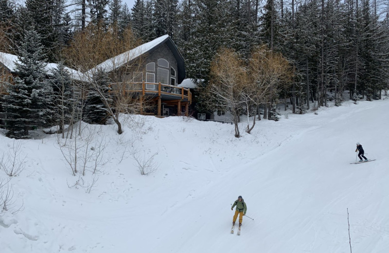 Cabin exterior at Fernie Central Reservations.