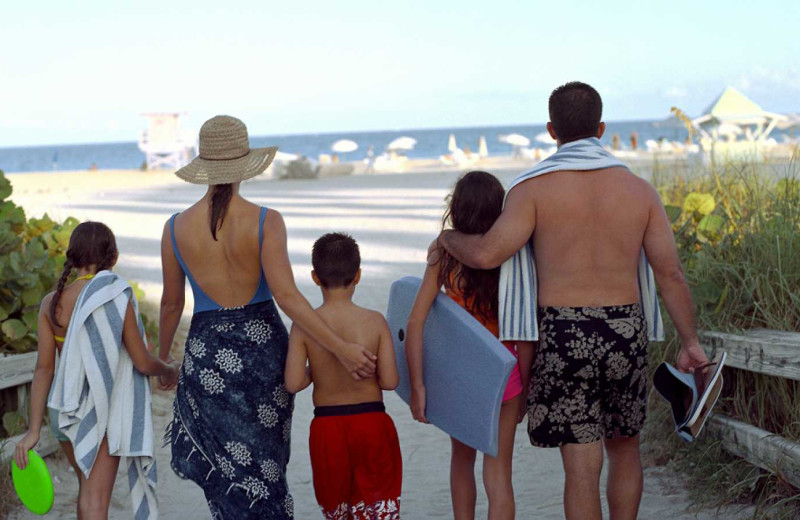 Family at Outer Banks Blue.