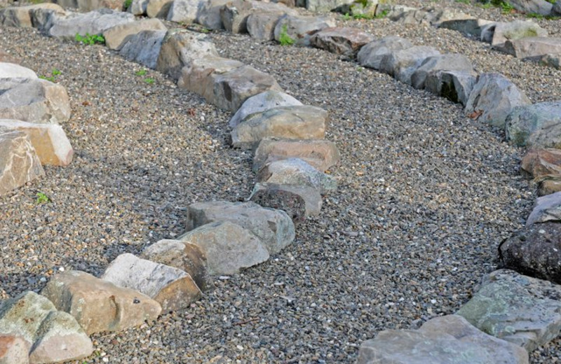 Labyrinth garden at Moondance Ridge Bed & Breakfast.