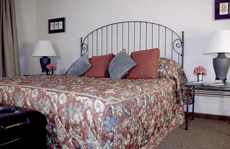 Guest room at Sophie Station Suites.