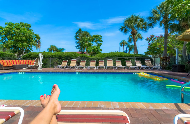 Outdoor pool at Tropical Shores Beach Resort.