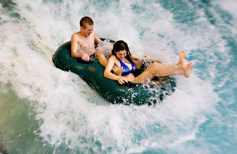 Indoor water park at Hope Lake Lodge & Indoor Waterpark.