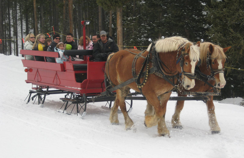 Sleigh ride at Beaver Run Resort & Conference Center.