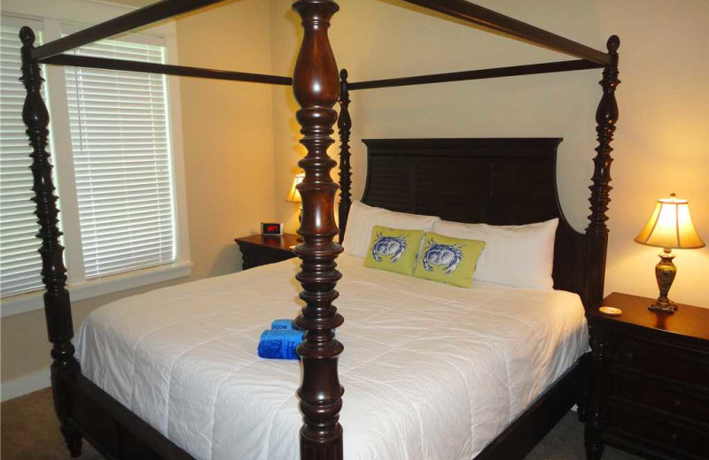 Rental bedroom at Have Travel Memories Rentals.