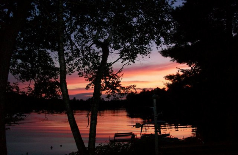 Sunset at Hideaway Haven.