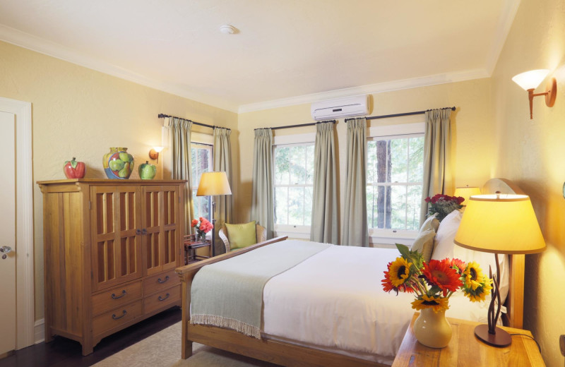 Guest room at Applewood Inn, Restaurant and Spa.