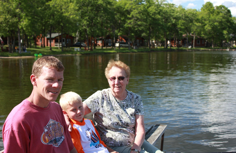 Family at Finn'n Feather Resort.