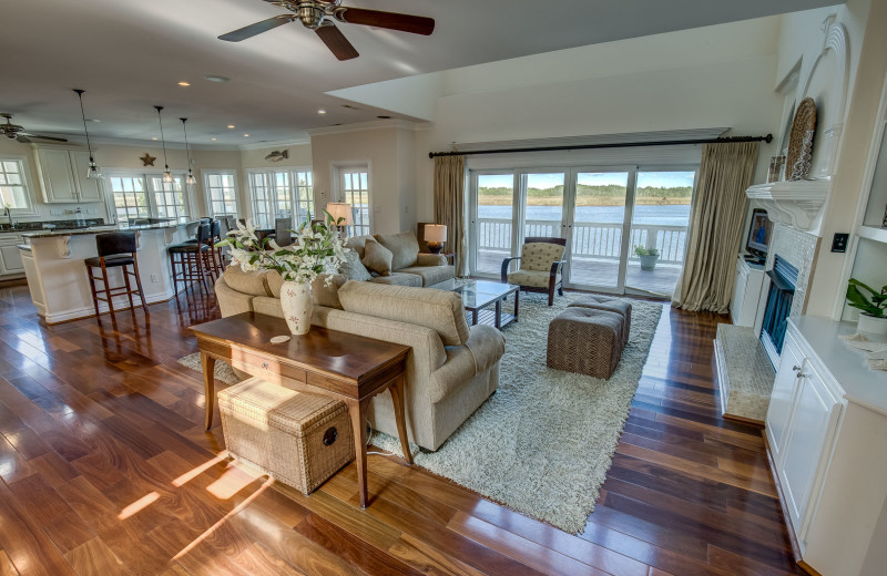 Rental interior at Sandbridge Blue Vacation Rentals.