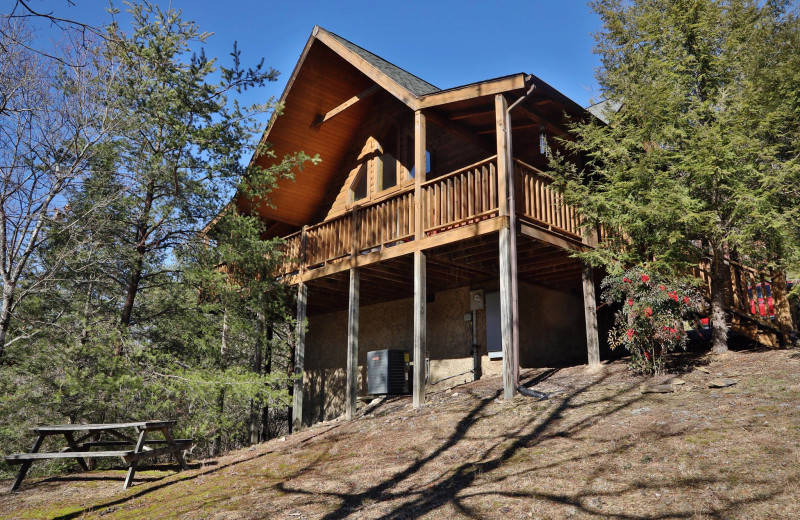 Cabin exterior at Little Valley Mountain Resort.