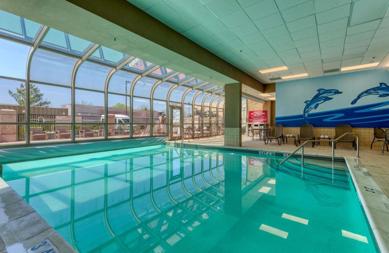 Indoor pool at Drury Plaza Chesterfield.