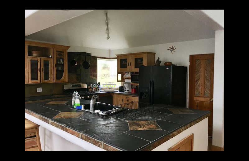 Rental kitchen at Irish Beach Rental Agency.