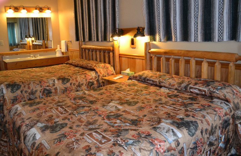 Guest room at YMCA Trout Lodge & Camp Lakewood.