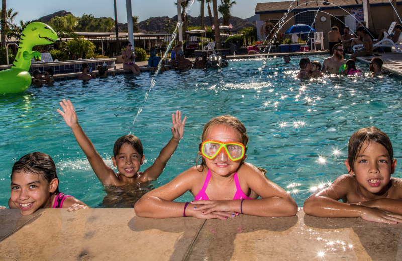 Family at Havasu Springs Resort.