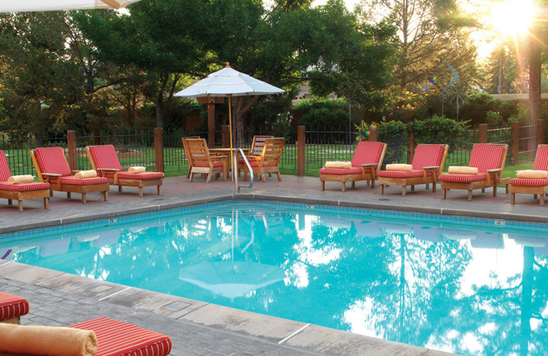 Outdoor pool at Inn and Spa at Loretto.