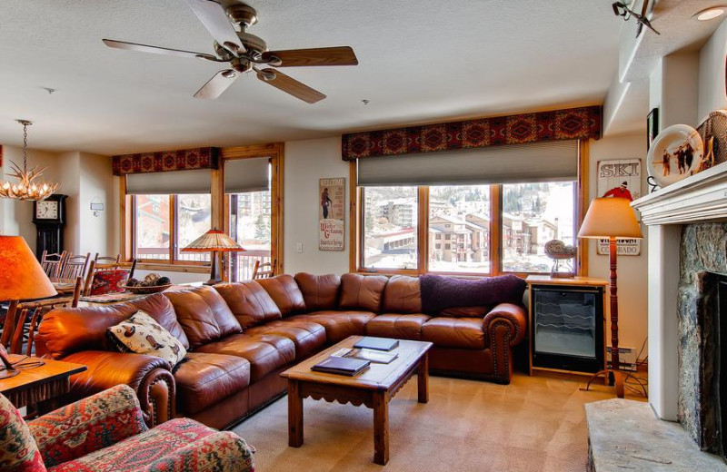 Rental living room at Torian Plum Resort.