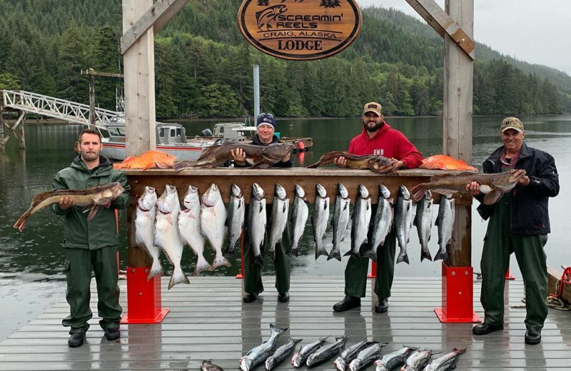 Fishing at Screamin' Reels Lodge.