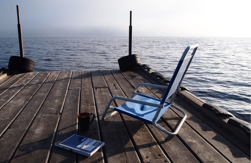 The dock at Heston's Lodge.