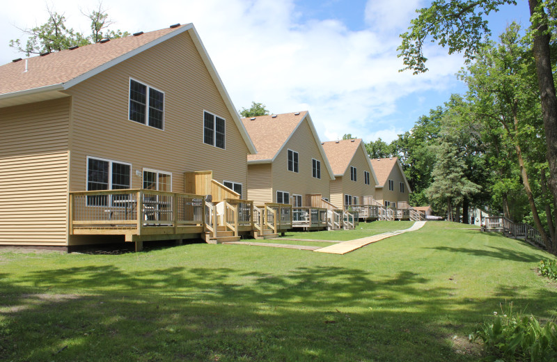 Cabin exterior at Bonnie Beach Resort.