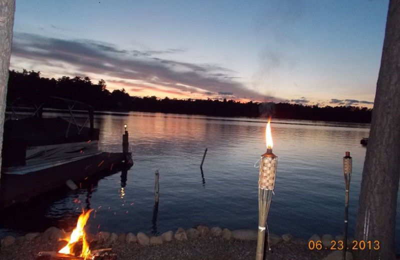 Lake sunset at Sill's Lakeshore Resort.