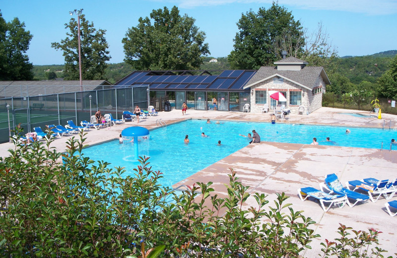 Outdoor pool at Pointe Royale.