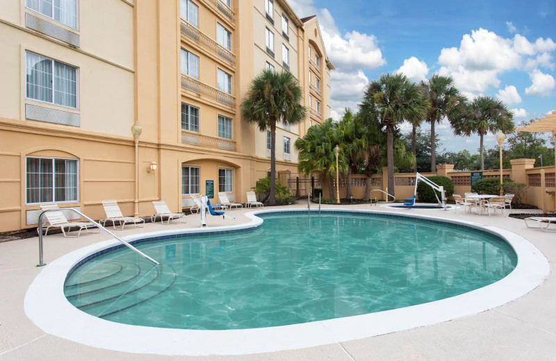 Outdoor pool at La Quinta Inn 