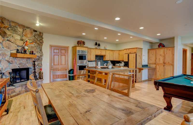 Rental kitchen at Alpine Ski Properties.