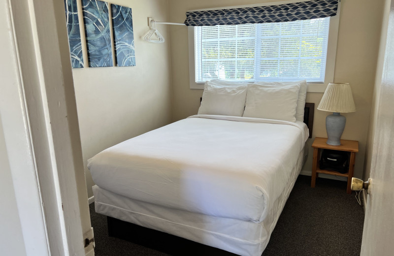 Guest bedroom at Lighthouse Oceanfront Resort.