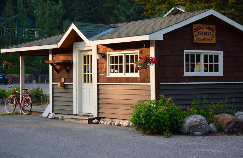 Check in at Johnston Canyon Lodge & Bungalows.