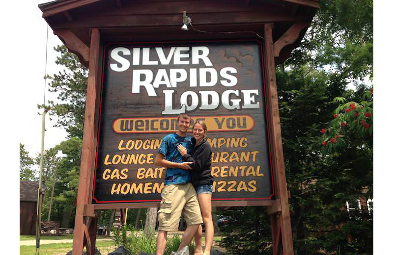 Couple at Silver Rapids Lodge.