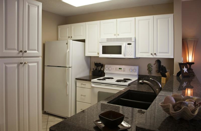 Rental kitchen at Seascape Resort.